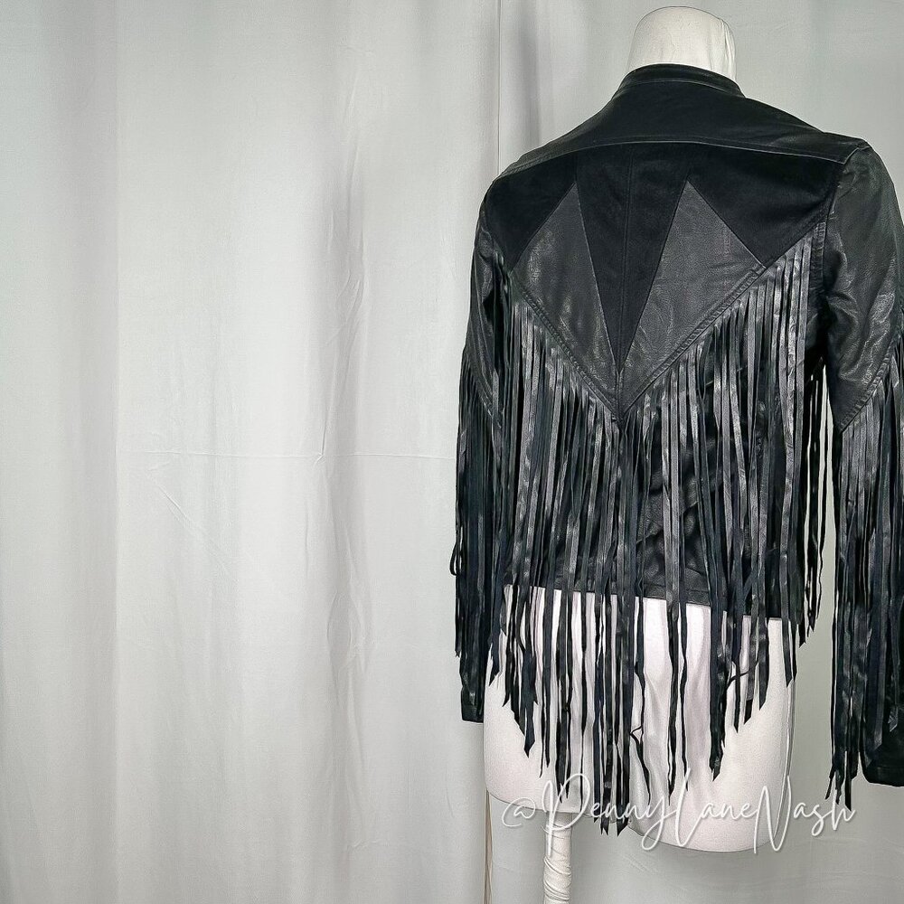 BlankNYC  Hashtag Abuser Finge Faux Leather Jacket - Picture 7 of 15